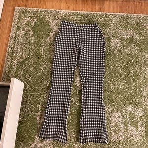 Black and white bell bottoms